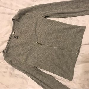 PACSUN ME TO WE CROP ZIP UP TOP